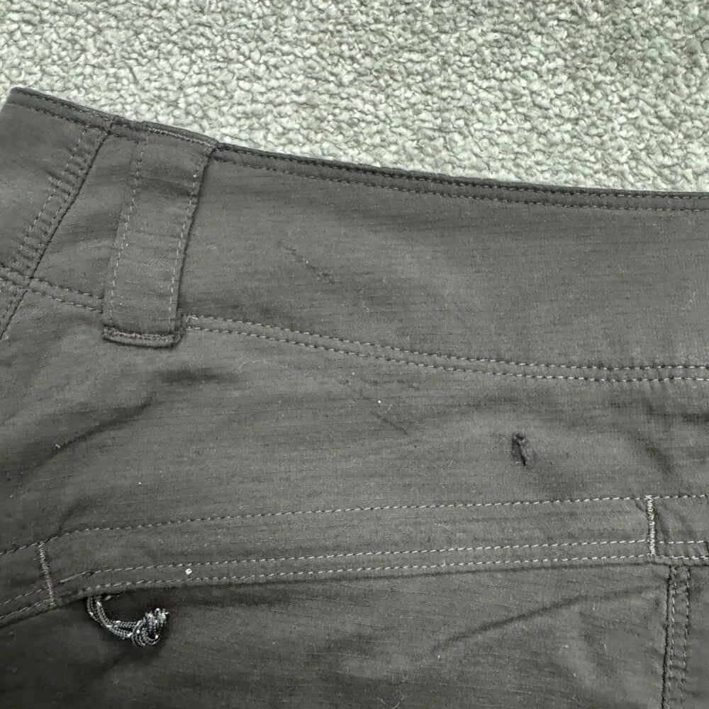 L.L. Bean Cargo Mini Skort Skirt Womens 14 Regular Black Nylon Outdoor Camping